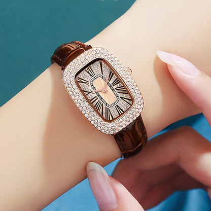 Women Square Luxury Crystal Rhinestone Diamond Watches