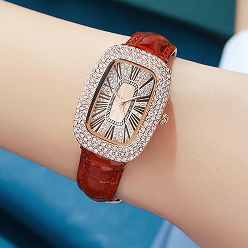 Women Square Luxury Crystal Rhinestone Diamond Watches