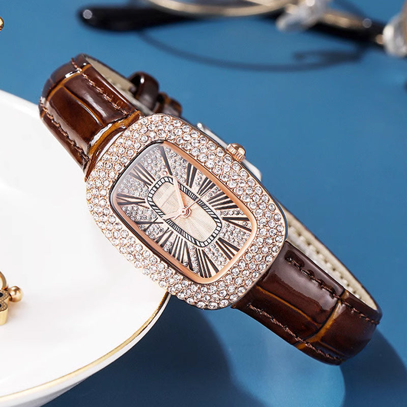 Women Square Luxury Crystal Rhinestone Diamond Watches