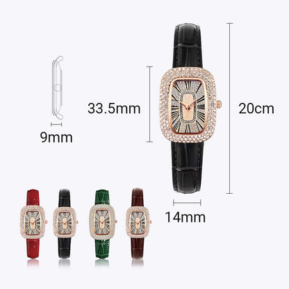 Women Square Luxury Crystal Rhinestone Diamond Watches