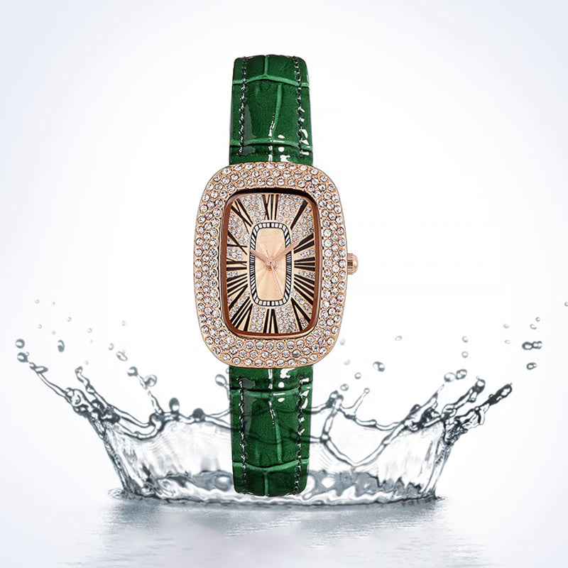 Women Square Luxury Crystal Rhinestone Diamond Watches