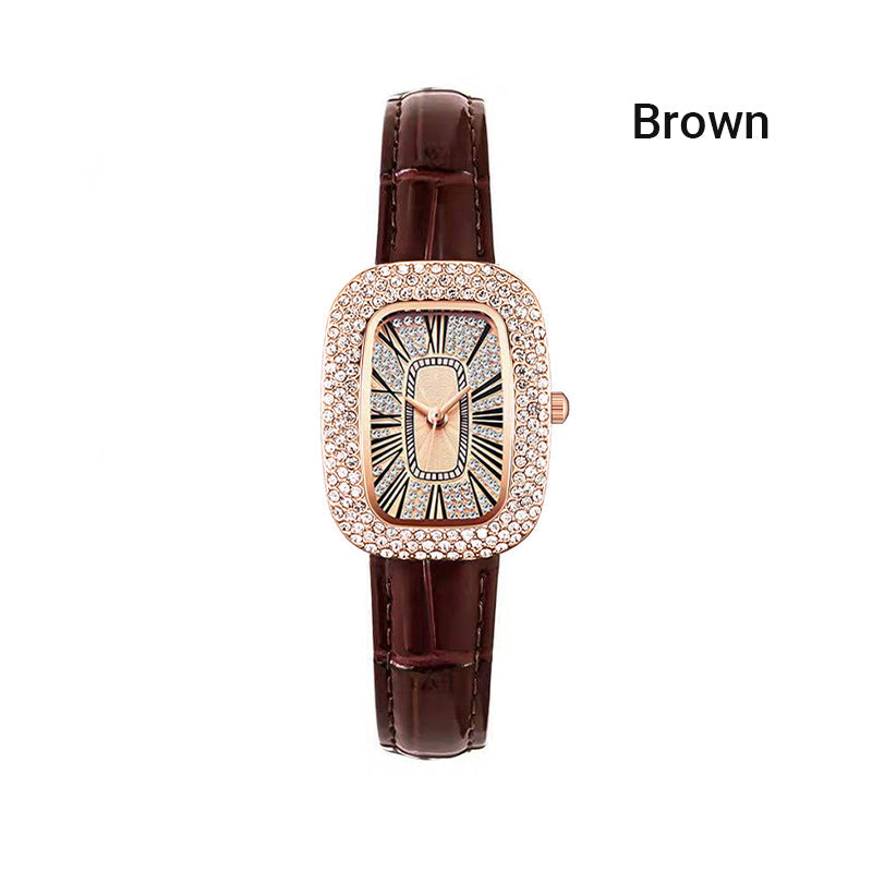 Women Square Luxury Crystal Rhinestone Diamond Watches
