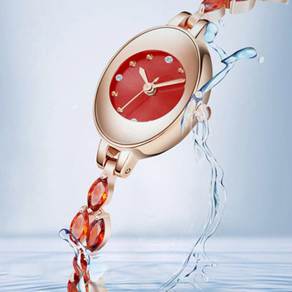 Women's Colored Zircon Bracelet Watch