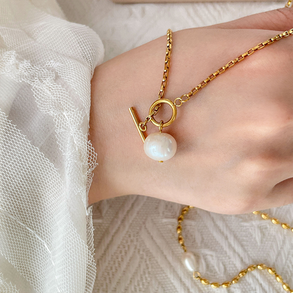 Elegant Freshwater Artificial Pearl Necklace