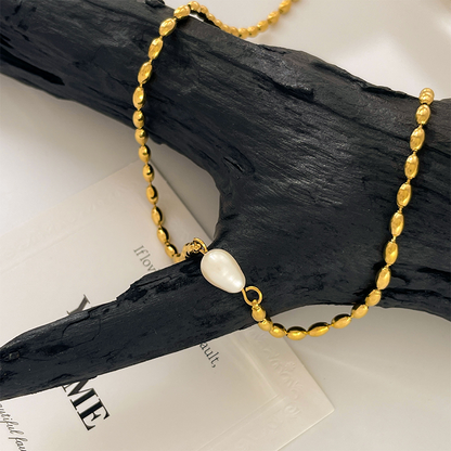 Elegant Freshwater Artificial Pearl Necklace