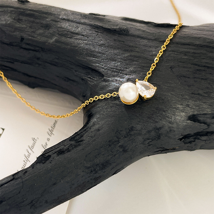 Elegant Freshwater Artificial Pearl Necklace