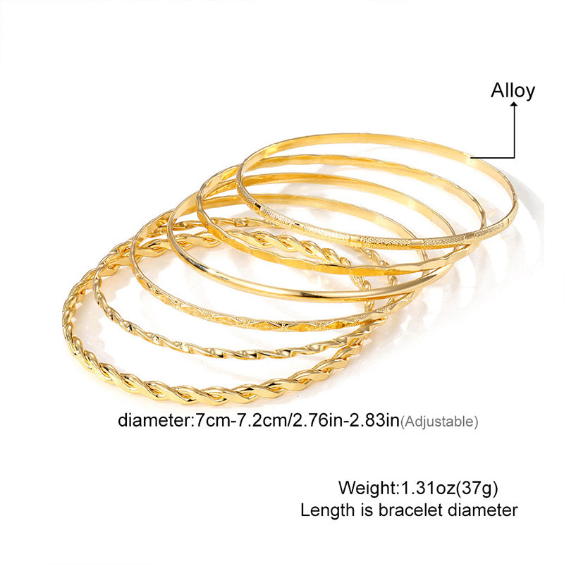 Elegant Twist Bracelet Set for Women
