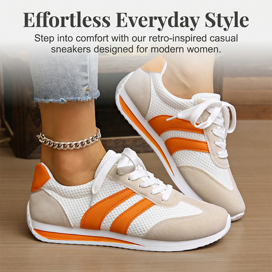 Women's Casual Lace-Up Mesh Sneakers