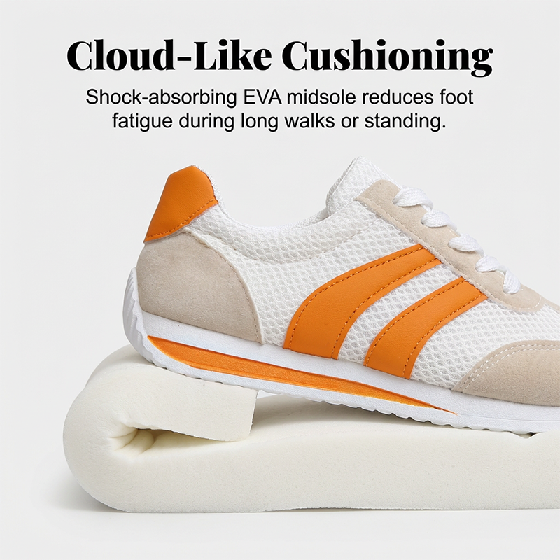 Women's Casual Lace-Up Mesh Sneakers
