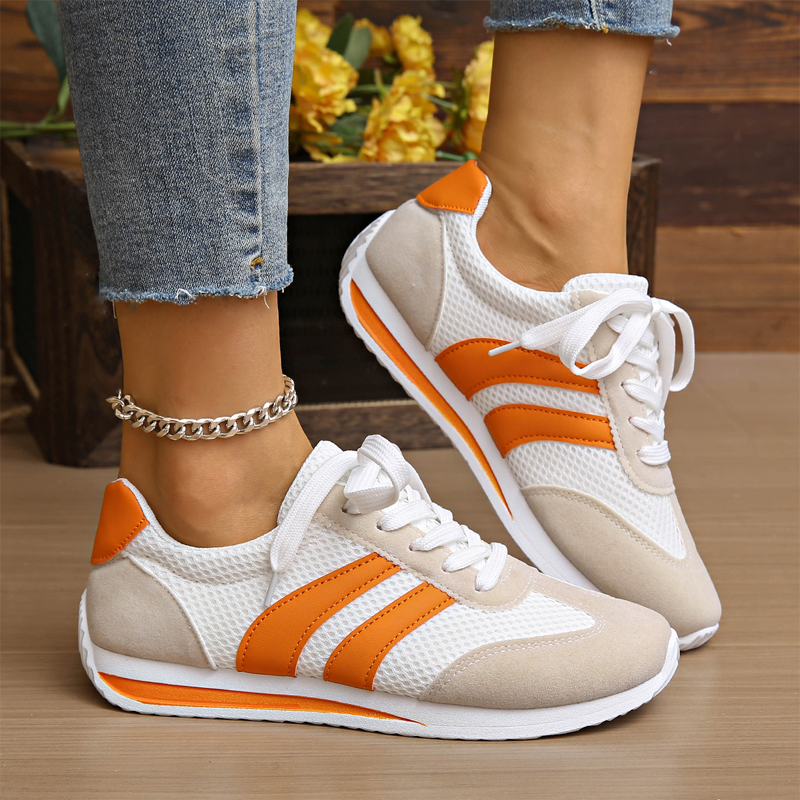 Women's Casual Lace-Up Mesh Sneakers