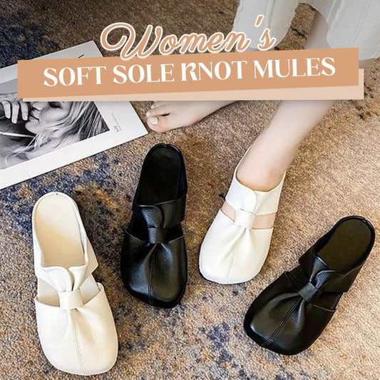 Women's Soft Sole Knot Mules