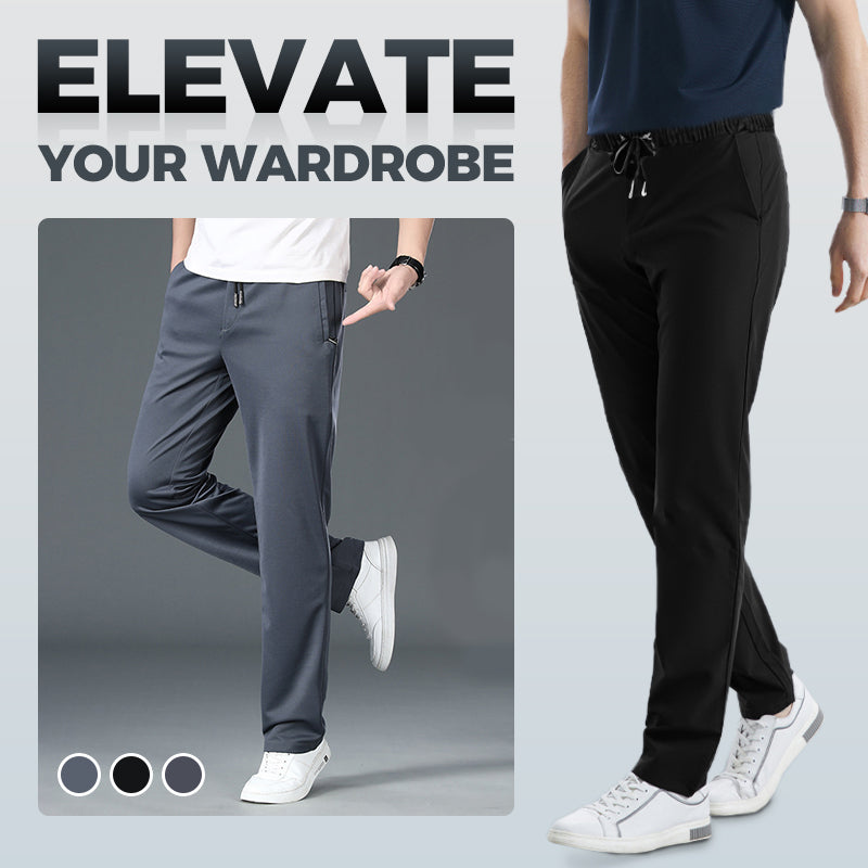 Man's High Stretch Straight Leg Pants