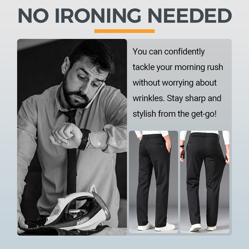Man's High Stretch Straight Leg Pants