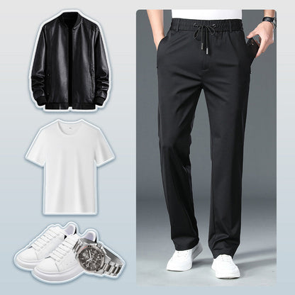 Man's High Stretch Straight Leg Pants