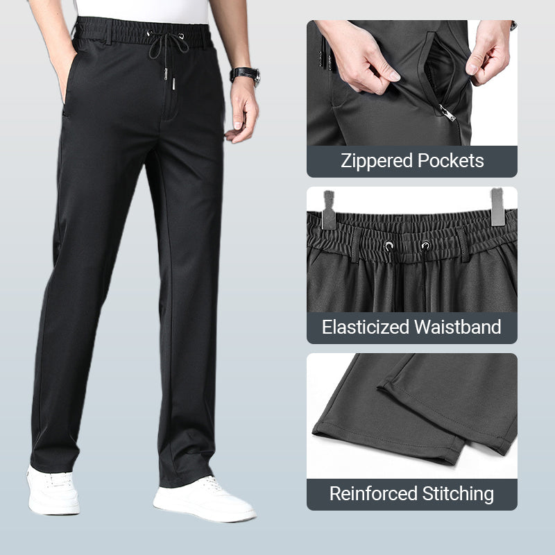 Man's High Stretch Straight Leg Pants