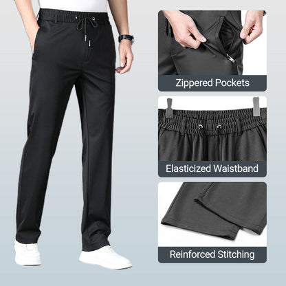 Man's High Stretch Straight Leg Pants