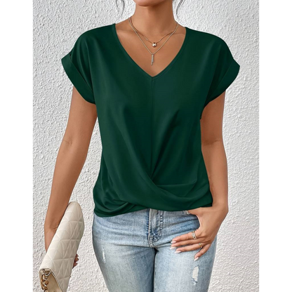 Casual Short Sleeve T-Shirt for Women's Clothing