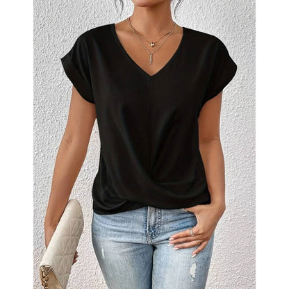 Casual Short Sleeve T-Shirt for Women's Clothing