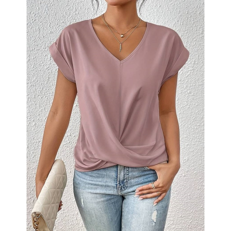 Casual Short Sleeve T-Shirt for Women's Clothing