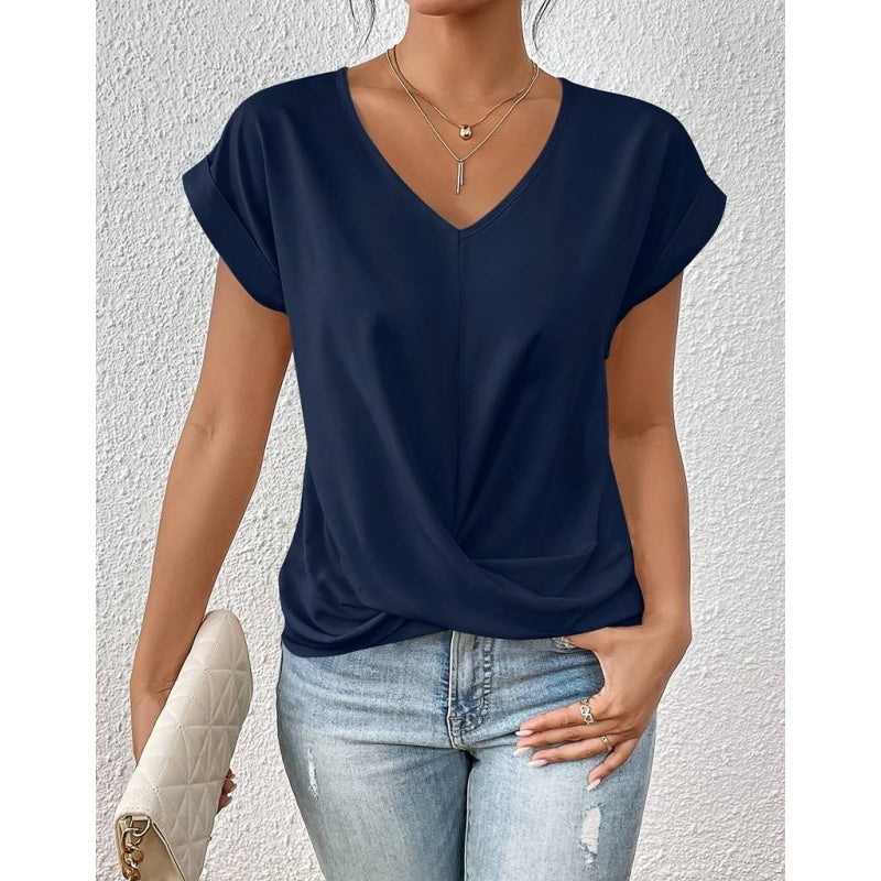 Casual Short Sleeve T-Shirt for Women's Clothing