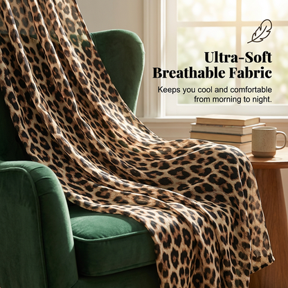 🔥Hot Sale Offers-Leopard Print V-Neck Wide-Leg Jumpsuit