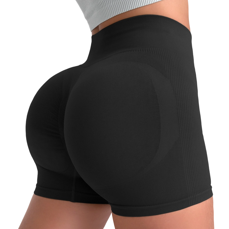 🥳PROMOÇÃO QUENTE DE 2026🥳Shorts de fitness sem costura na cor pêssego – Cintura alta com efeito modelador da barriga e efeito lifting no bumbum. Respiráveis e resistentes a agachamentos. Perfeitos para ioga ou uso diário. 🧘‍♀️✨