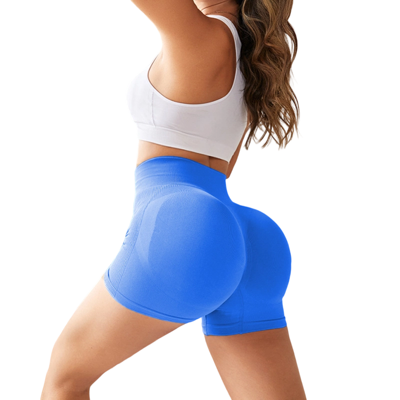 🥳PROMOÇÃO QUENTE DE 2026🥳Shorts de fitness sem costura na cor pêssego – Cintura alta com efeito modelador da barriga e efeito lifting no bumbum. Respiráveis e resistentes a agachamentos. Perfeitos para ioga ou uso diário. 🧘‍♀️✨