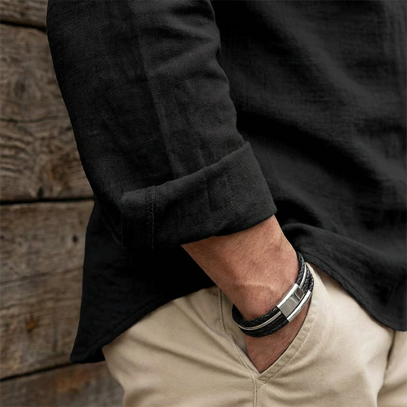 👔 LIMITED-TIME 50% OFF! ✨ Men's Casual Solid Color Shirt – Stand Collar, Lace-Up Detail, Breathable Cotton 🍂