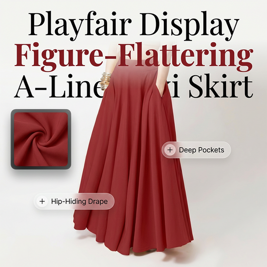 Figure-Flattering A-Line Maxi Skirt