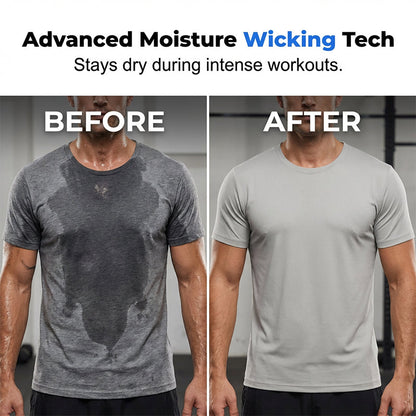 Men's Athletic T-Shirt & Shorts 2-Piece Set