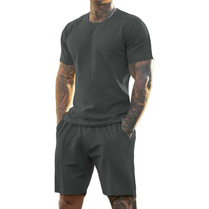 Men's Athletic T-Shirt & Shorts 2-Piece Set
