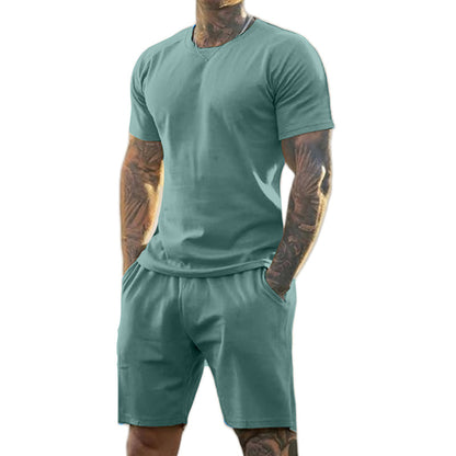 Men's Athletic T-Shirt & Shorts 2-Piece Set