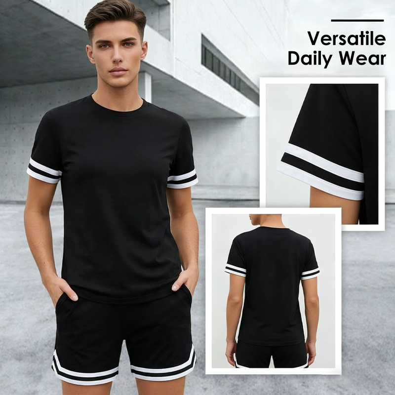 🥳2026 HOT SALE🥳💞50% OFF NOW!🔥Casual Short Sleeve T-Shirt & Shorts Set