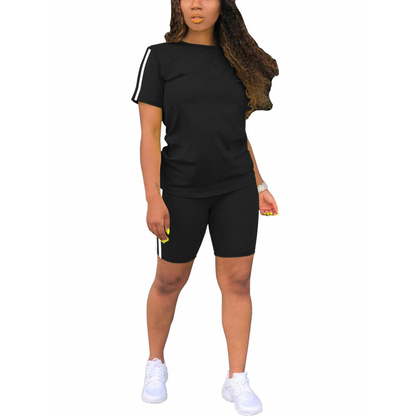 🔥New Arrivals & Special Offers-Women's Casual Short-Sleeve Top and Shorts Set