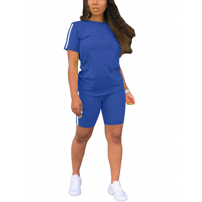 🔥New Arrivals & Special Offers-Women's Casual Short-Sleeve Top and Shorts Set