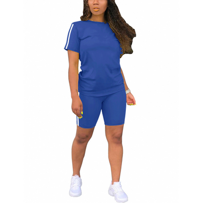 🔥New Arrivals & Special Offers-Women's Casual Short-Sleeve Top and Shorts Set