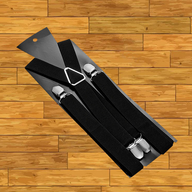 🔥Hot Deals-Classic Unisex Adjustable Elastic 4-Clip Suspenders