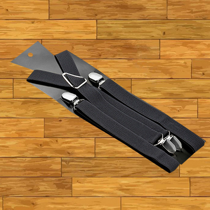 🔥Hot Deals-Classic Unisex Adjustable Elastic 4-Clip Suspenders