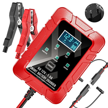 🔥Promoção por tempo limitado: 50% de desconto⚡ Carregador automático de baterias 1,5 A, 6 V e 12 V – Carregamento seguro, rápido e eficiente! 🚗🔋