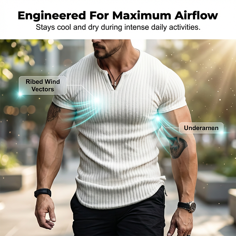 🔥Limited-time offer-Men's Slim Solid Henley Shirt