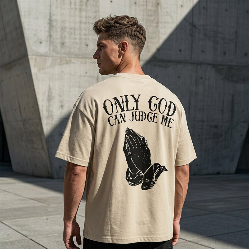 👕40% OFF!🙏Men's Praying Hands Graphic Tee – Cotton, Casual, Symbolic, Versatile ✨