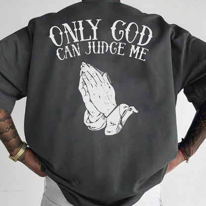 👕40% OFF!🙏Men's Praying Hands Graphic Tee – Cotton, Casual, Symbolic, Versatile ✨