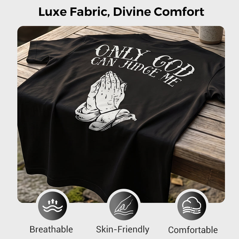 👕40% OFF!🙏Men's Praying Hands Graphic Tee – Cotton, Casual, Symbolic, Versatile ✨