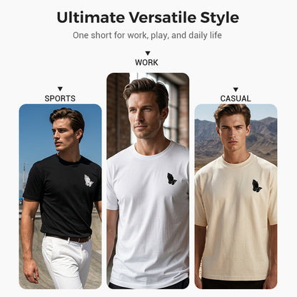 👕40% OFF!🙏Men's Praying Hands Graphic Tee – Cotton, Casual, Symbolic, Versatile ✨