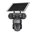 📹🔋 Câmera de Segurança Solar 360° com Visão Noturna Colorida – Proteção Total Sem Fio