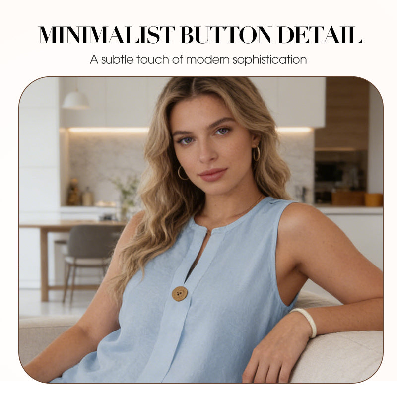 ⏰🔥LIMITED TIME 50% OFF! 💃 Minimalist Sleeveless Top & Wide-Leg Pants – Effortlessly Chic, Comfortable & Perfect for Everyday Style ✨🌿