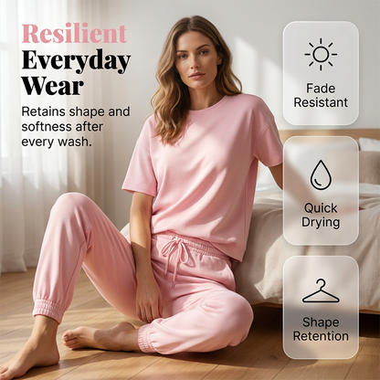 ✨🛋️ Conjunto feminino confortável 2 peças loungewear leve e estiloso para o dia a dia