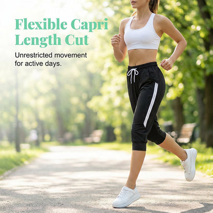 ⏰🔥LIMITED TIME 50% OFF! 🌸Women's Drawstring Capri Joggers with Pockets