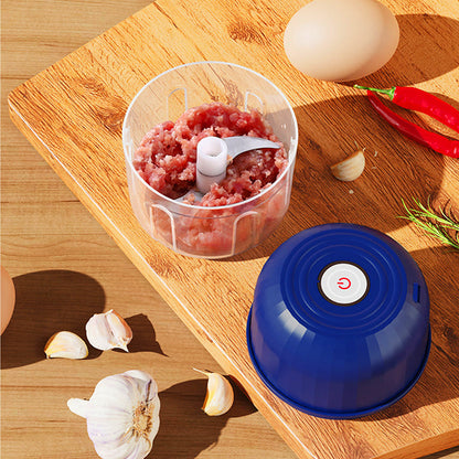 🔪⚡ Mini processador elétrico USB – pique alimentos em segundos sem esforço