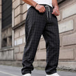 🔥2026 New Arrival ＆ Hot Sale ＆ 50％ Off🔥Men's Plus Size Plaid Drawstring Trousers